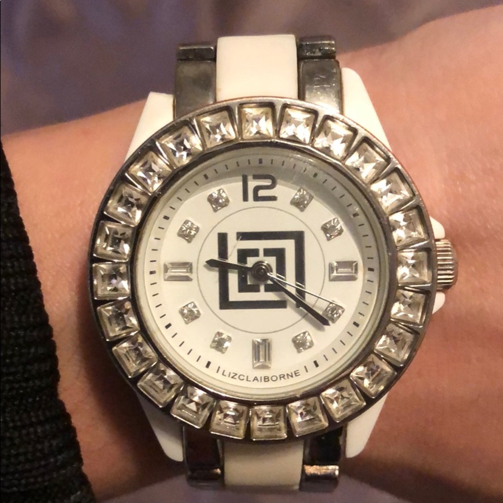 Liz Claiborne stainless steel watch
